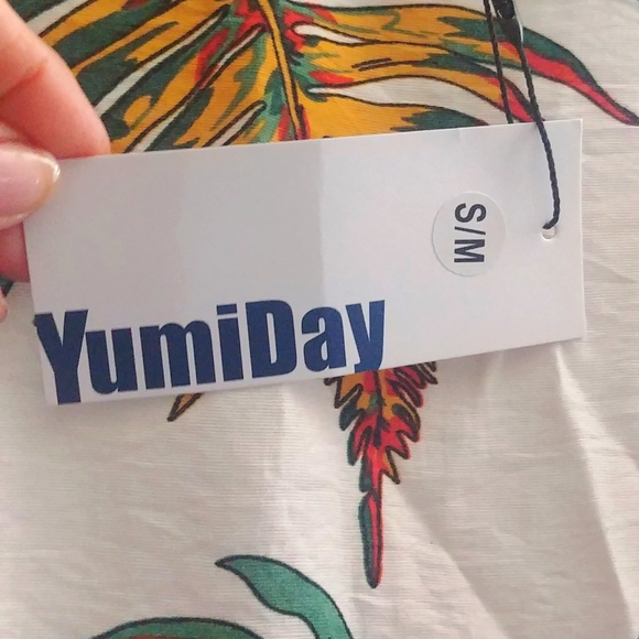 Palm Leaves Beach Cover up S/M - Picture 6 of 6